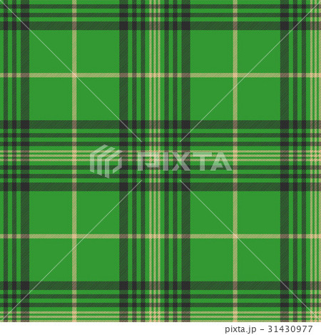 Seamless plaid green tartan check fabric texture Seamless plaid green tartan check fabric texture 31430977