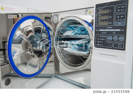 Modern laboratory autoclave sterilizer in 31433506