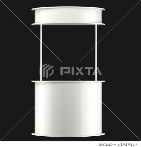 sales point stand 3d illustration 31434557