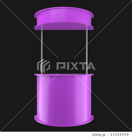 sales point stand 3d illustration 31434559