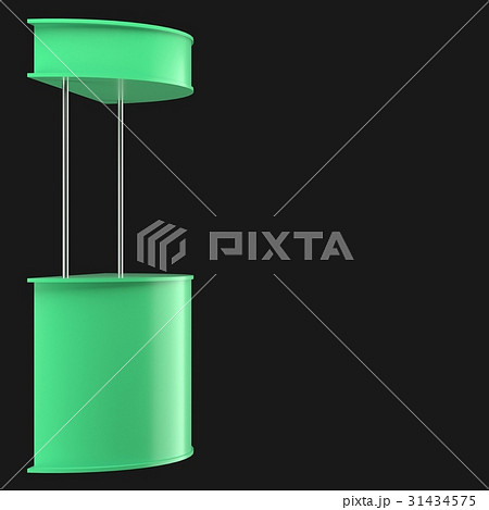 sales point stand 3d illustration 31434575