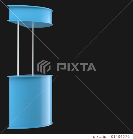 sales point stand 3d illustration 31434576