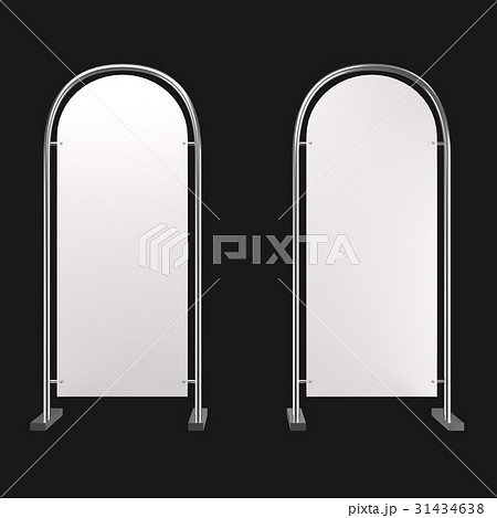 sales point stand 3d illustration 31434638