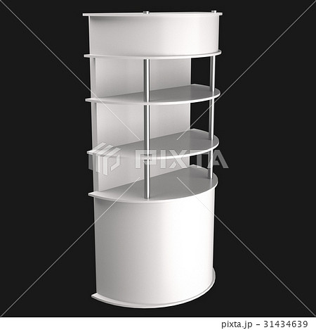 sales point stand 3d illustration 31434639