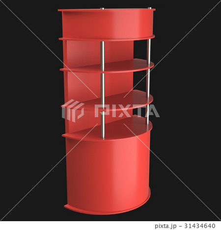 sales point stand 3d illustration 31434640