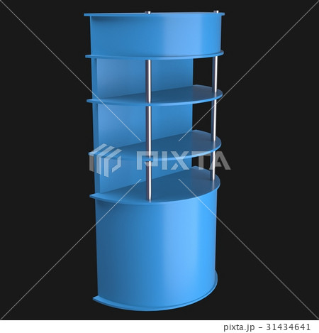 sales point stand 3d illustration 31434641