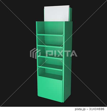 sales point stand 3d illustration sales point stand 3d illustration 31434696