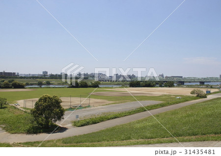 荒川河川敷を利用した学校校庭 31435481