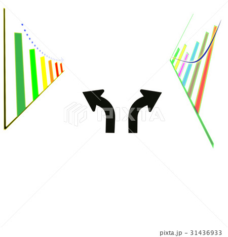 business concept arrow way for stock up and down 31436933