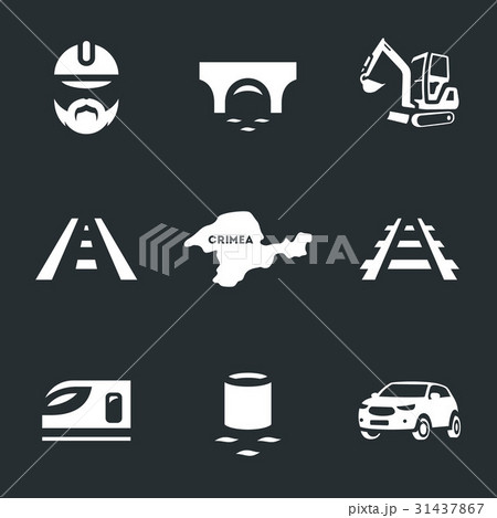 Vector Set of Bridge building Icons. Vector Set of Bridge building Icons. 31437867