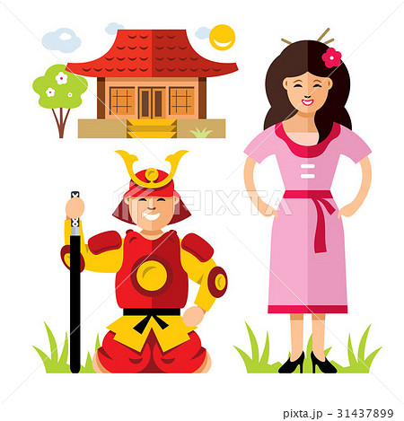 Vector Japan Samurai. Vector Japan Samurai. 31437899