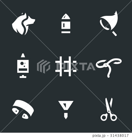 Vector Set of Stray dog Icons. Vector Set of Stray dog Icons. 31438017