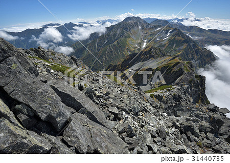 剱岳山頂付近から見た立山方面 剱岳山頂付近から見た立山方面 31440735