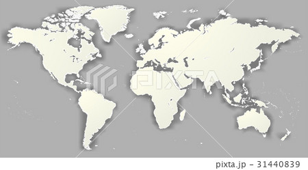 Vector Blank torn silhouette World map Monochrome  31440839