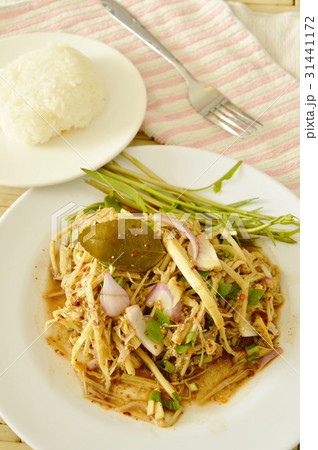 spicy shredded bamboo shoot salad Thai food spicy shredded bamboo shoot salad Thai food 31441172