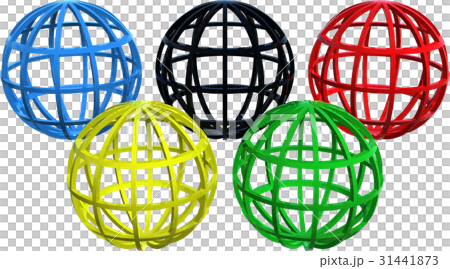 5個の地球切り抜き 31441873