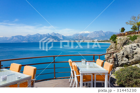 Restaurant near sea in Antalya, Turkey 31445230