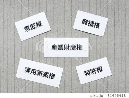産業財産権　意匠権　特許権　実用新案権　商標権 31446418