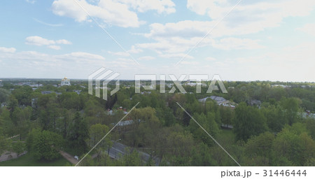 aerial view over streets of Pushkin town aerial view over streets of Pushkin town 31446444
