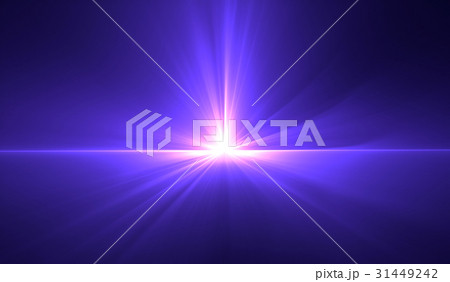Blue glow light effect. Star burst 31449242