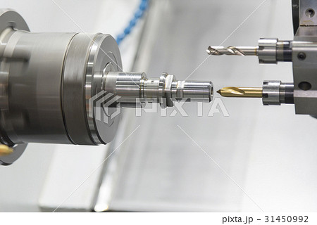 The CNC lathe machine or Turning machine The CNC lathe machine or Turning machine 31450992
