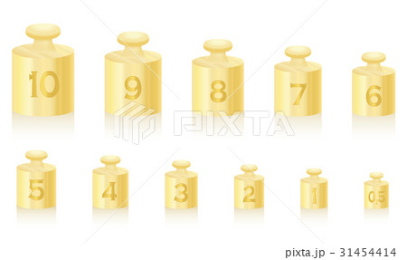 Weight Masses Gold Scale 31454414