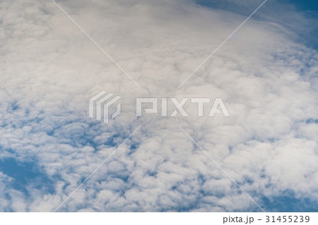 White clouds and blue sky at sunrise. 31455239