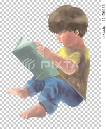 本を読む男の子 本を読む男の子 31456986