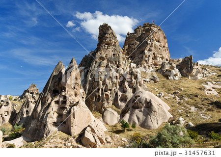 View of Uchisar castle from Pigeon valley View of Uchisar castle from Pigeon valley 31457631