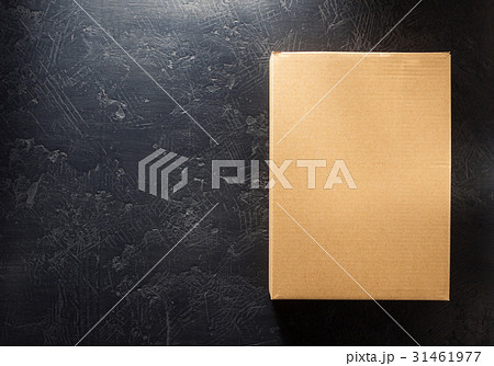 cardboard box on black background cardboard box on black background 31461977