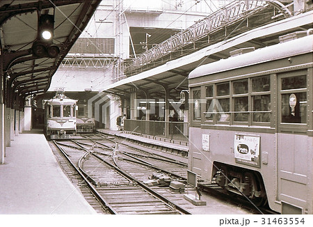 昭和44年 玉電渋谷駅 東急玉川線 東京渋谷の写真素材 [31463554