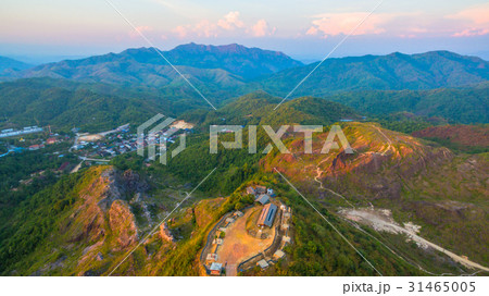 a small dirt road to hilltop near the border 31465005