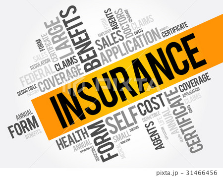 Insurance word cloud collage 31466456