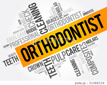 Orthodontist word cloud collage 31466529