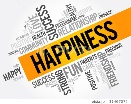 HAPPINESS word cloud collage 31467072