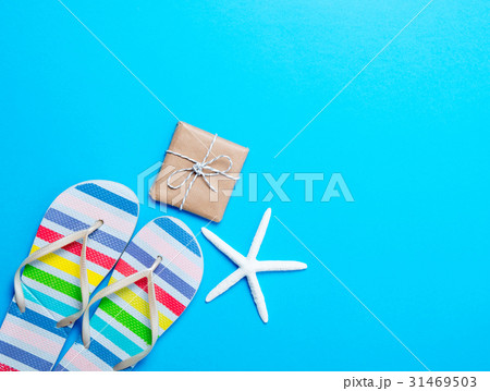 sandals, gift and starfish 31469503