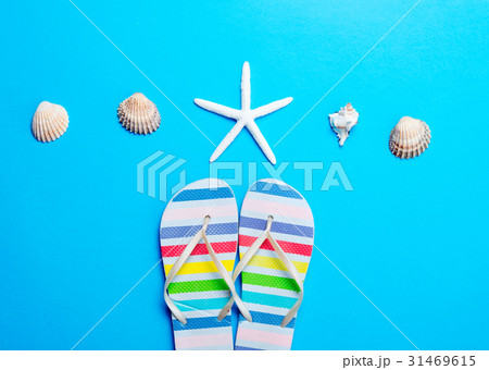 sandals, seashells and starfish sandals, seashells and starfish 31469615