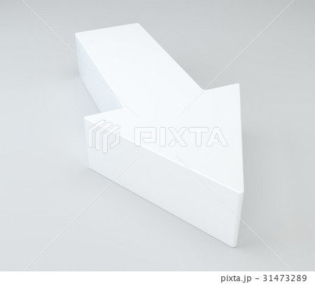 Empty arrow pedestal for presentation. 3d 31473289