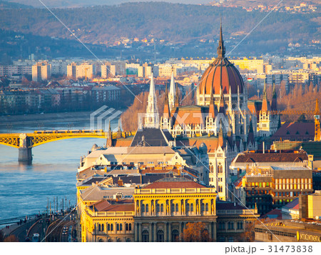 Huge dome of Hungarian Parliament Building - 31473838