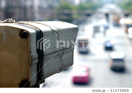 Old CCTV camera on the bridge 31474069