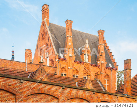 Historical brick building of Minnewater hospital 31474321