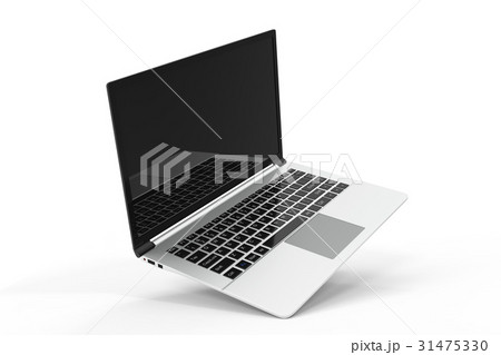 Modern computer, laptop blank mockup. Glossy Modern computer, laptop blank mockup. Glossy 31475330
