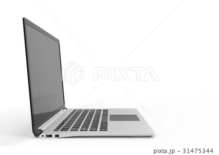 Modern computer, laptop blank mockup. Glossy 31475344