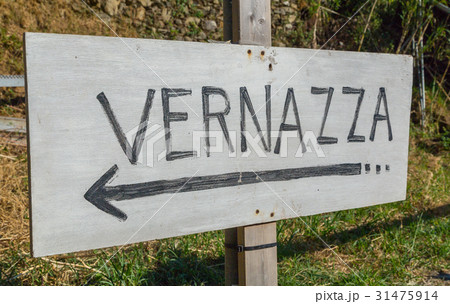 Sign Vernazza Cinque Terre Liguria Italy 31475914