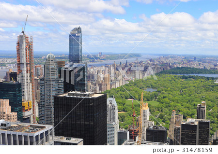 View of skyline near Central Park in Manhattan View of skyline near Central Park in Manhattan 31478159
