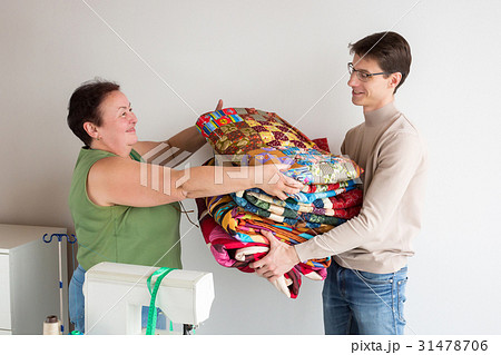 quilting and patchwork - smiling tailors stack at 31478706