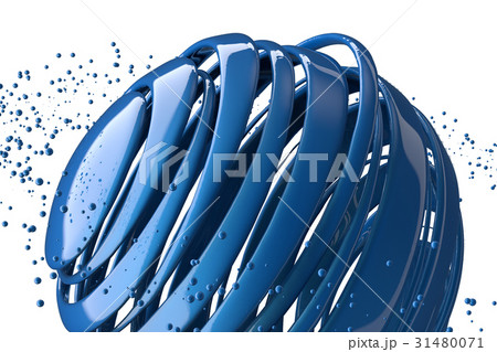 3D striped decorative balls. 3D striped decorative balls. 31480071