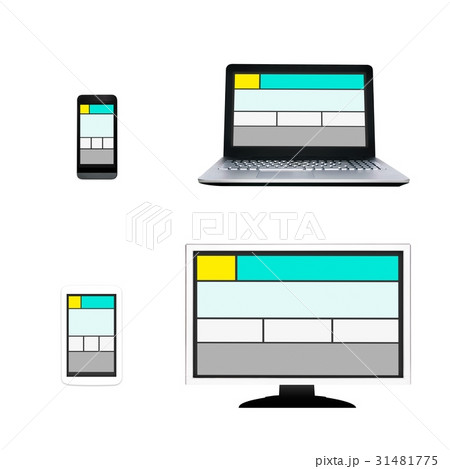 Responsive web design layout  31481775