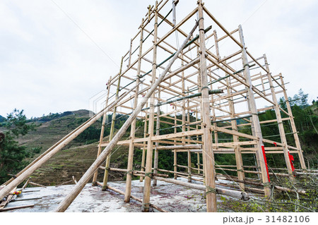 construction a new house in Dazhai village construction a new house in Dazhai village 31482106