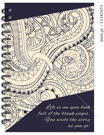 cover tangle zen design of the notebook 31482655